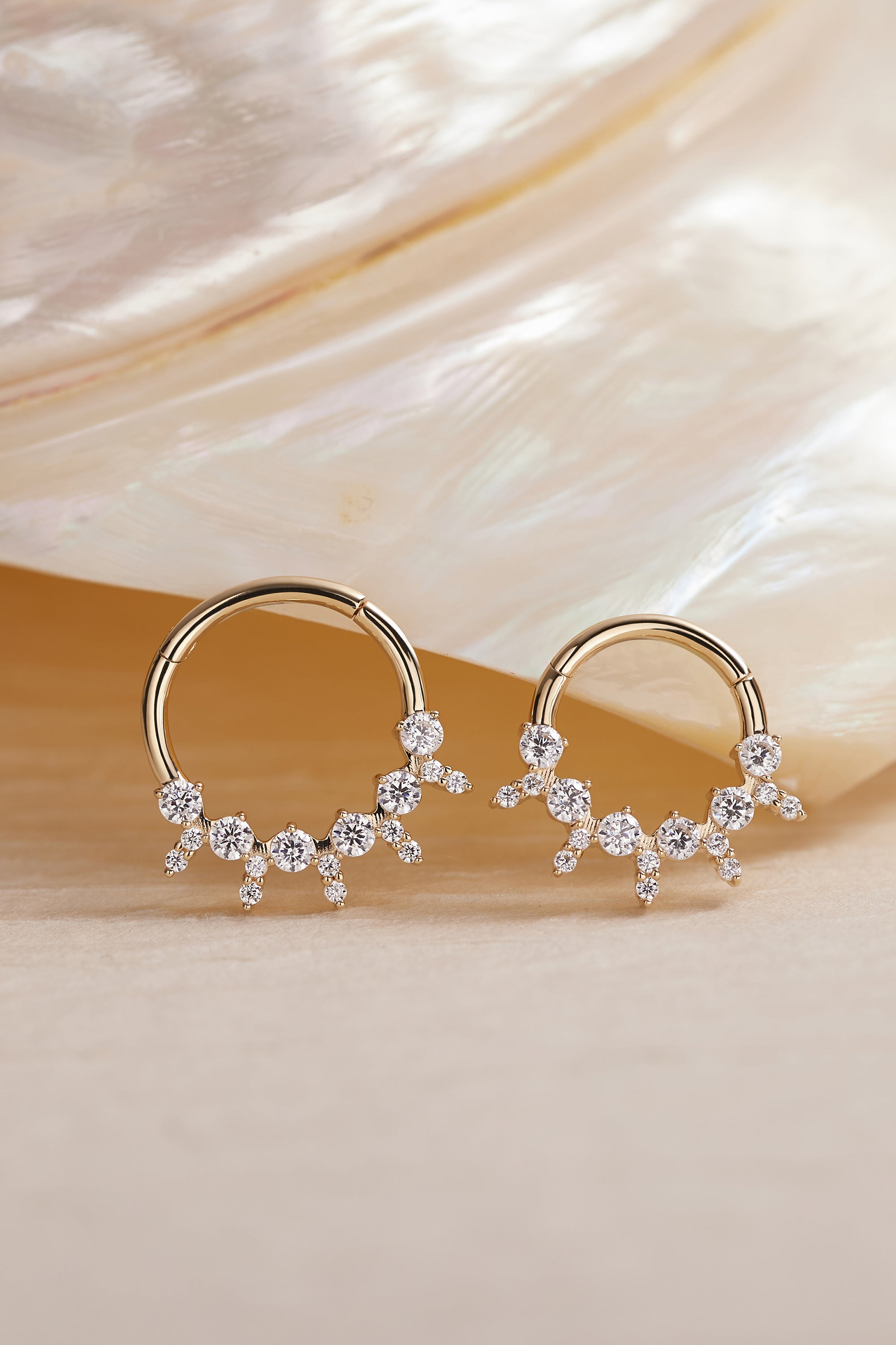 Gold Septum Clickers - Ember Body Jewelry