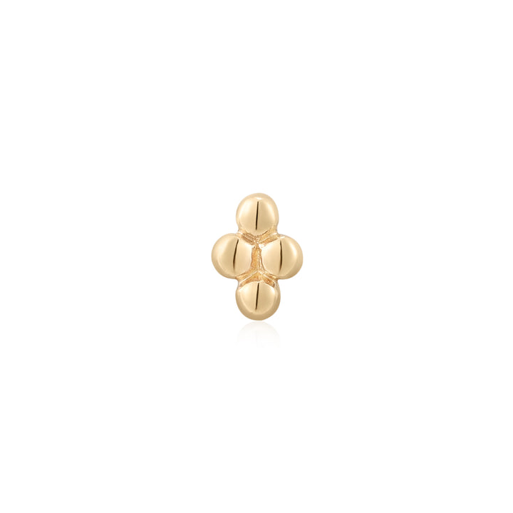 4 Bead Rhombus Threadless End Yellow Gold-Ember Body Jewelry