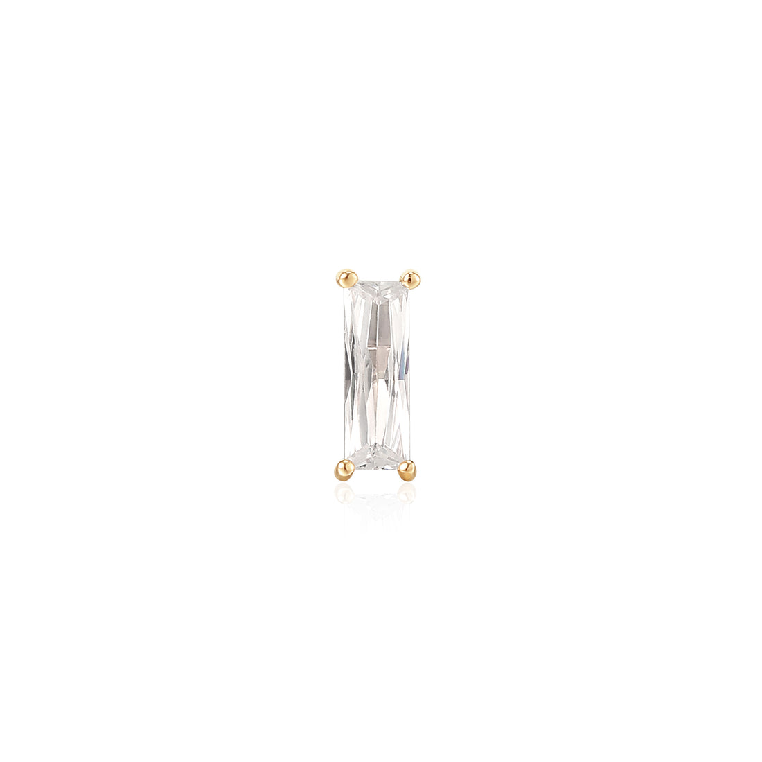 Bloodline Threadless Earring in Yellow Gold- Ember Body Jewelry