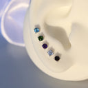 Prong Set Blue Topaz - Threadless End