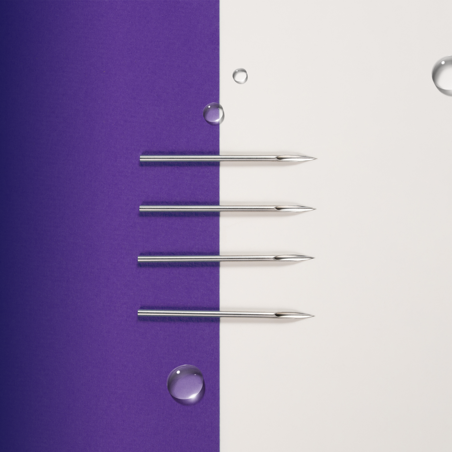 Straight Piercing Needles - Coated