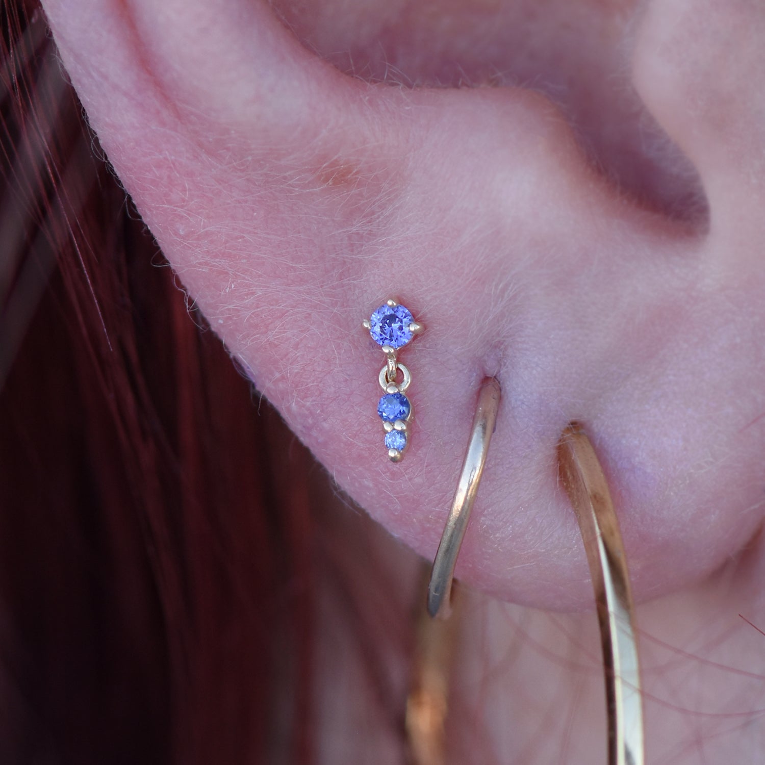 High Noon - Colored CZ - Threadless End