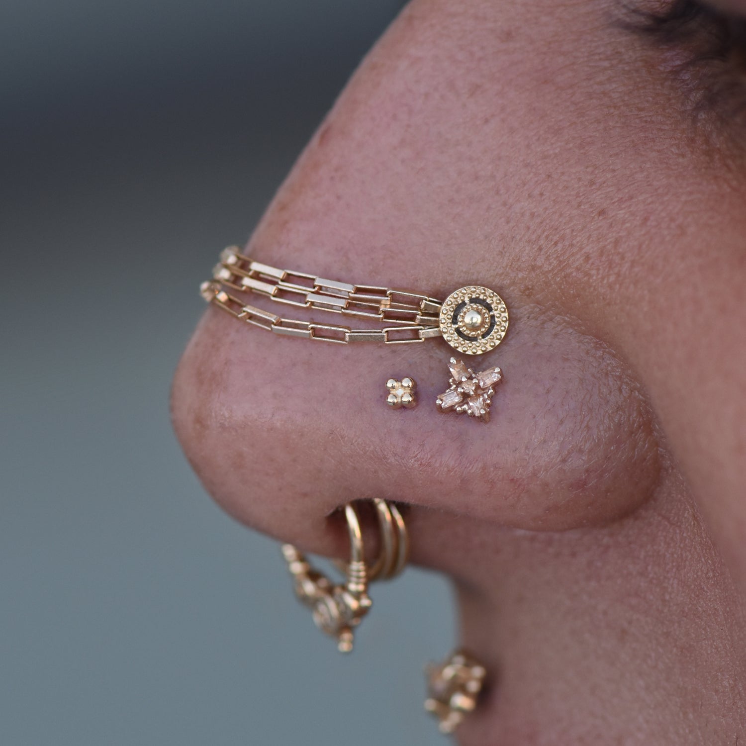 4 Bead Square - Threadless End