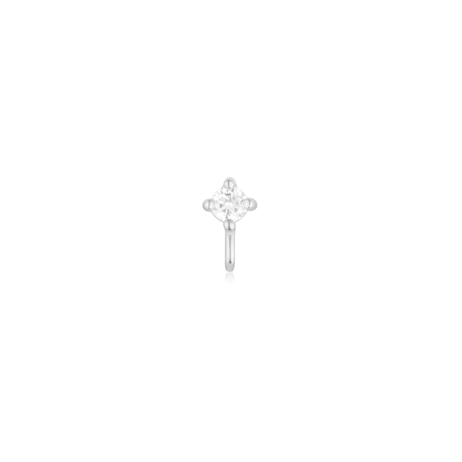 Prong Set CZ with Jump Ring - Threadless End
