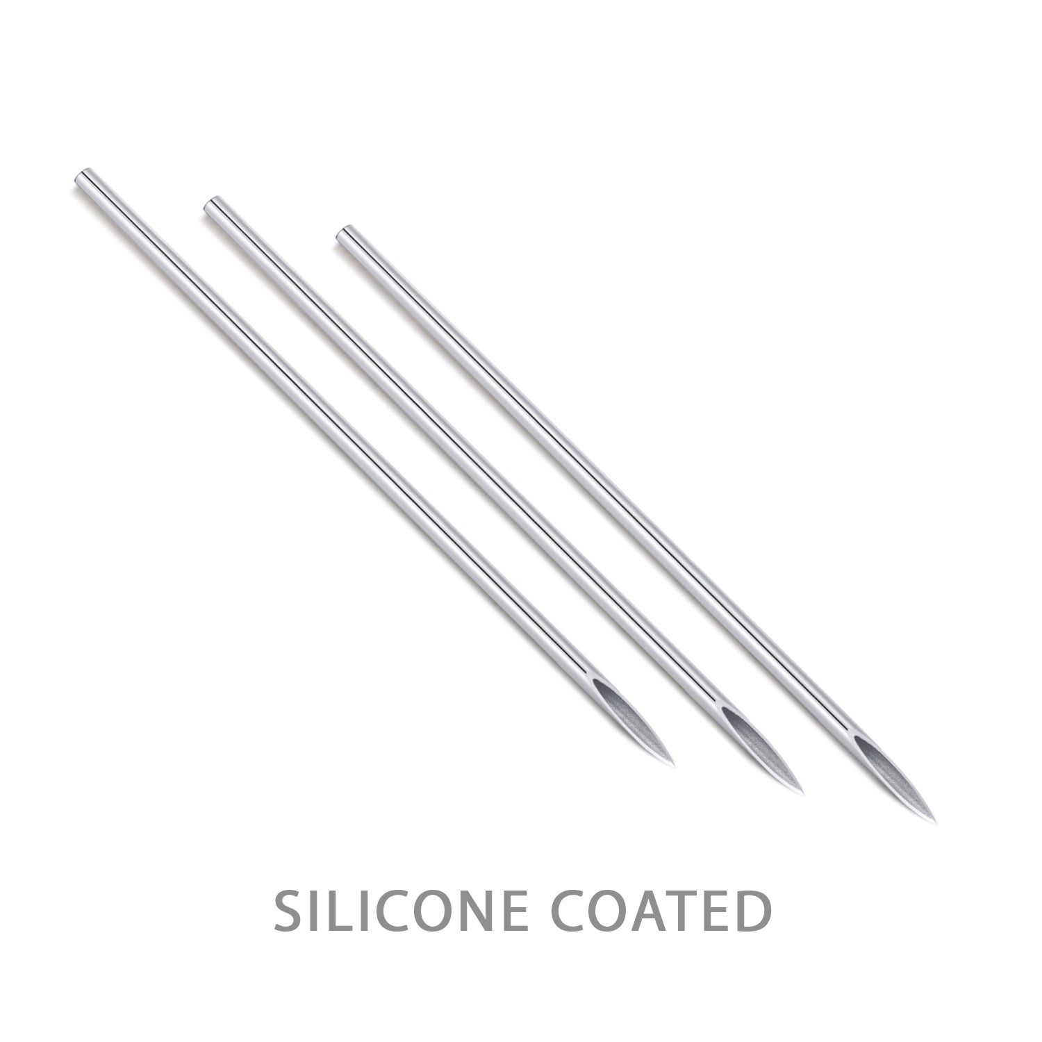 Straight Piercing Needles - Coated