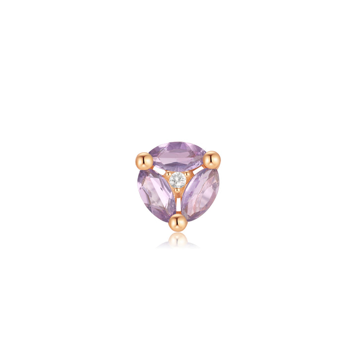 Triple Threat - Amethyst -Threadless End
