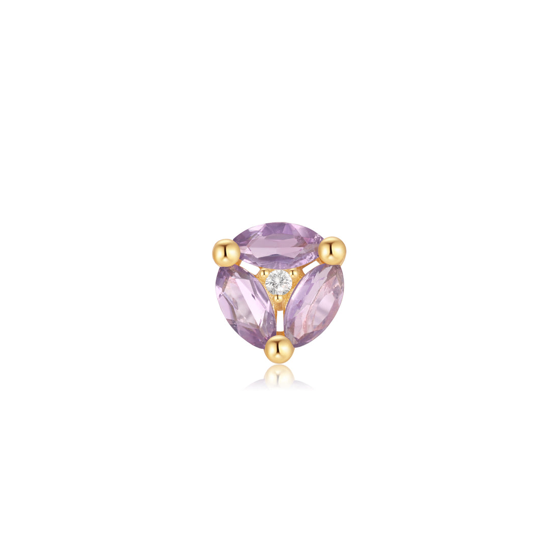 Triple Threat - Amethyst -Threadless End